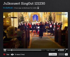 SingOuts julkonsert