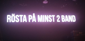 Publiken röstar på minst två artister. Foto: David Fryxelius.