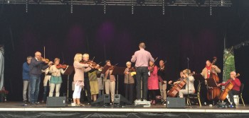 Arvika Stråkorkester på Arvika Stadsfest 2014. Foto: David Fryxelius.