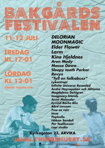 Affisch - Bakgårdsfestival 2014