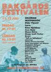 Affisch Bakgårdsfestivalen 2014.