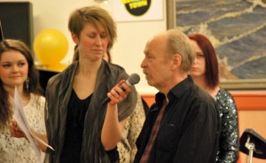 Anna Andersson Vass intervjuar Anders Lind från legendariska Silence Records & Studio i Koppom. Foto: David Fryxelius.