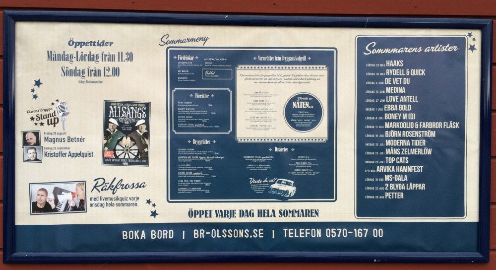Hela programmet på Olssons brygga 2015