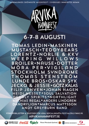 Affisch Arvika Hamnfest 2015.
