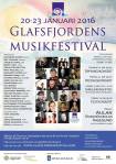 Affisch Glafsfjordens Musikfestival 2016.