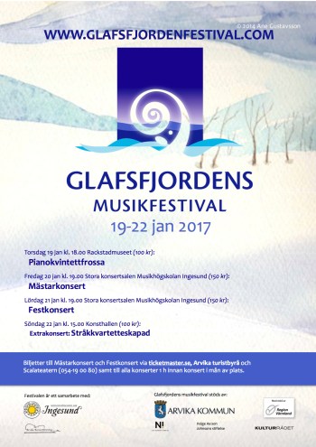 Affisch för Glafsfjordens musikfestival 2017.