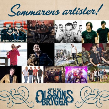 Artister som uppträder på Olssons brygga sommaren 2017. Foto: Olssons brygga.