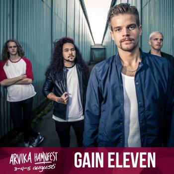 Gain Eleven spelar på Arvika Hamnfest 2017. Foto: Arvika Hamnfest/Gain Eleven.