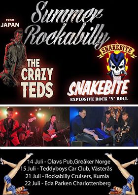 Snakebite och Crazy Teds (JPN) på turné. Foto: Snakebite.