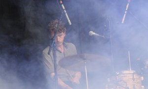 Musiker på Magnus Carlssons konsert på Arvika Hamnfest 2017. Foto: David Fryxelius.