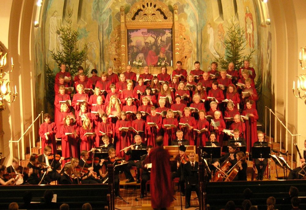 Trefaldighetskyrkans oriatoriekör. Foto: Arvika pastorat.