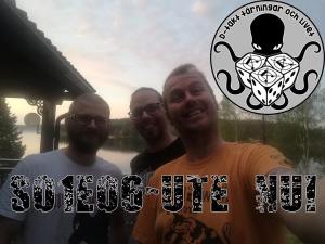 D-takt, tärningar och livet. Från vänster: David Fryxelius, Niklas Nord, Björn Lindström. Foto: Björn Lindström.