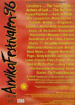 Affisch Arvikafestivalen 1996.