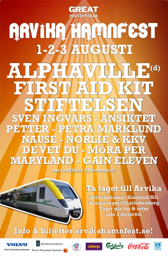 Affisch Arvika Hamnfest 2014.