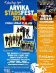 Affisch Arvika Stadsfest 2014.