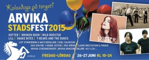 Affisch Arvika Stadsfest 2015.