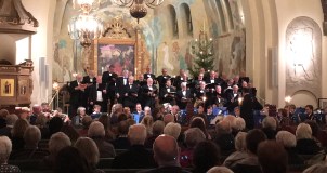 Julkonsert 2018 med Manskören Iris och Arvika stadsmusikkår i Trefaldighetskyrkan. Foto: David Fryxelius.