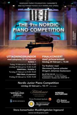 Affisch Nordic Piano Competition 2019.