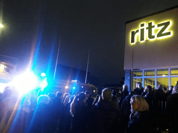 Studentkonserten den 15 mars inleddes med att brandlarmet gick. Foto: Johannes Fryxelius.