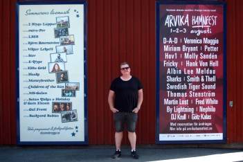 Fredrick Berntsson vid årets alla bokningar. Foto: David Fryxelius.