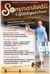 Affisch Sommarkväll i Stadsparken 2019