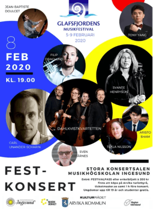 Affisch: Glafsfjordens musikfestival 2020