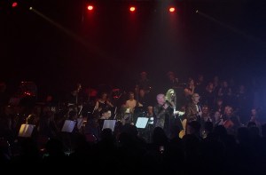 Bröderna Rongedal och Musikskolans symfoniorkester. Foto: David Fryxelius.