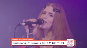 Dotter på insamlingsgalan "Music against Covid-19".