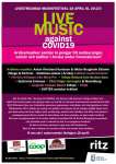 Affisch: Live music against Covid-19.