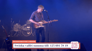 Tobias Östlund på insamlingsgalan "Music against Covid-19".