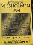 Affisch Viksholmsfestivalen 1994.
