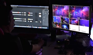 Videoproduktion på Music against Covid-19 del 2 på Ritz. Foto: David Fryxelius.