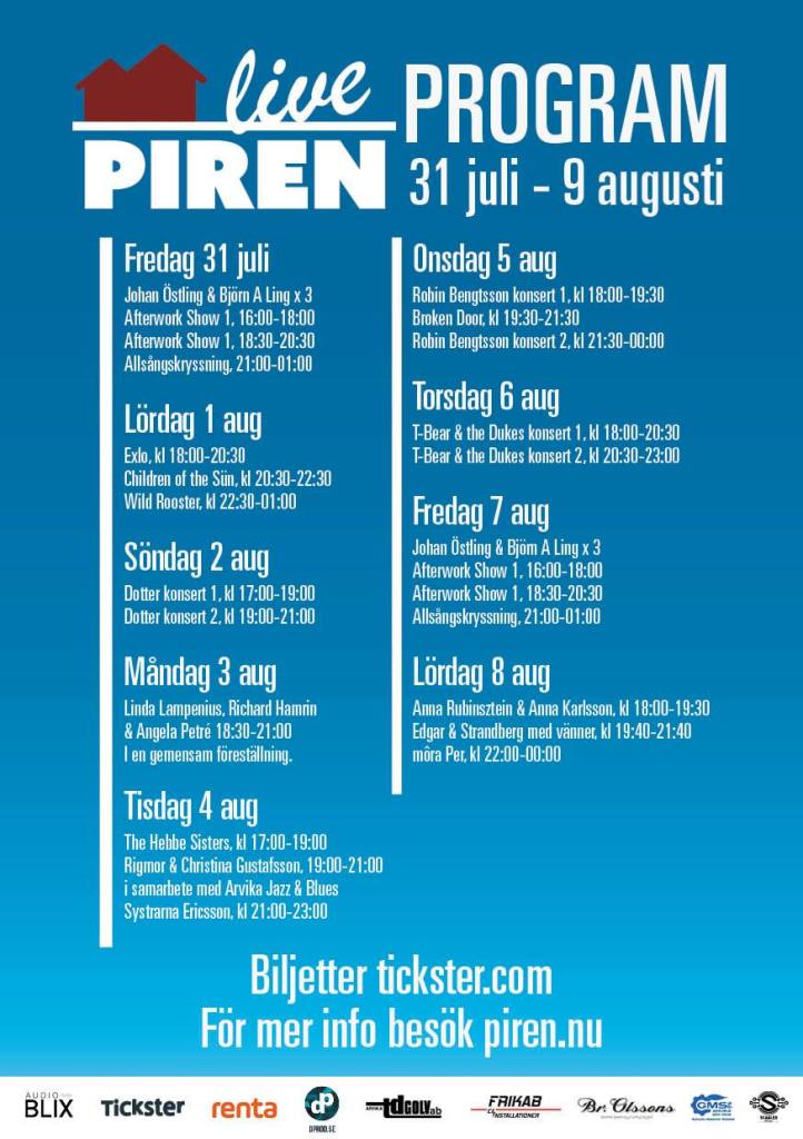 Affisch Piren Live 2020