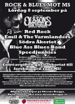 Affisch: Rock & Blues mot MS 2012.
