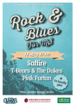 Affisch: Rock & Blues mot MS 2016.