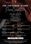 Affisch: Nordic Junior Piano Competition 2023.