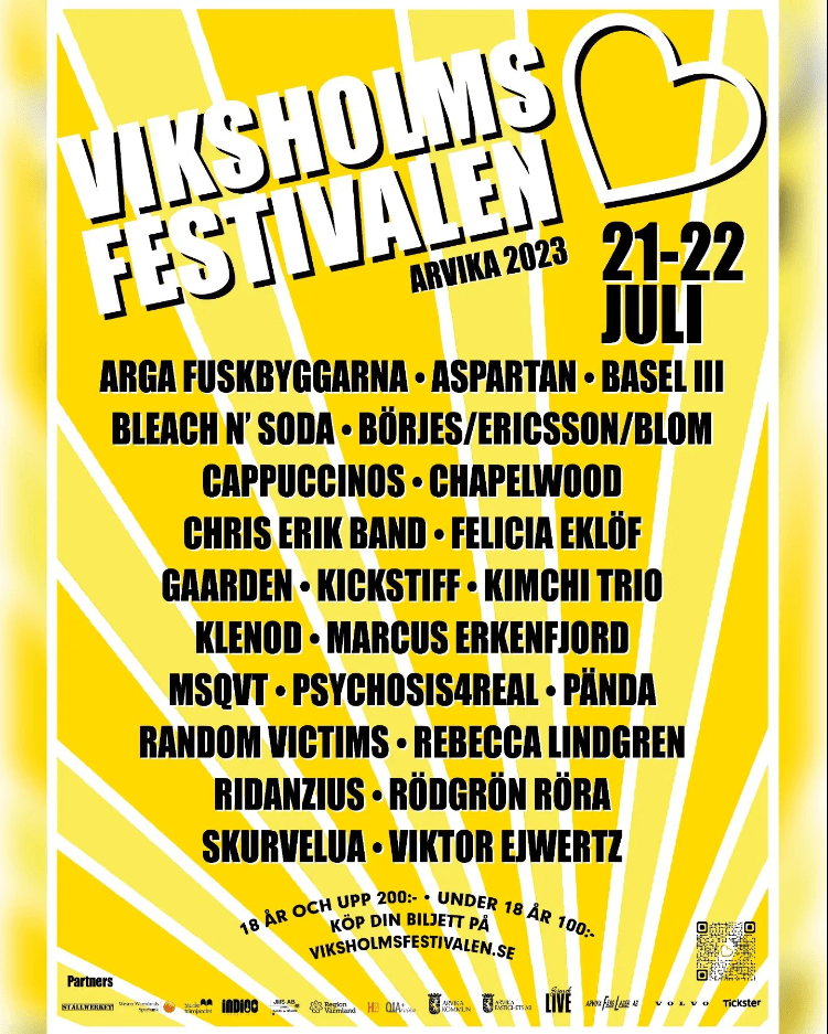 Affisch: Viksholsfestivalen 2023