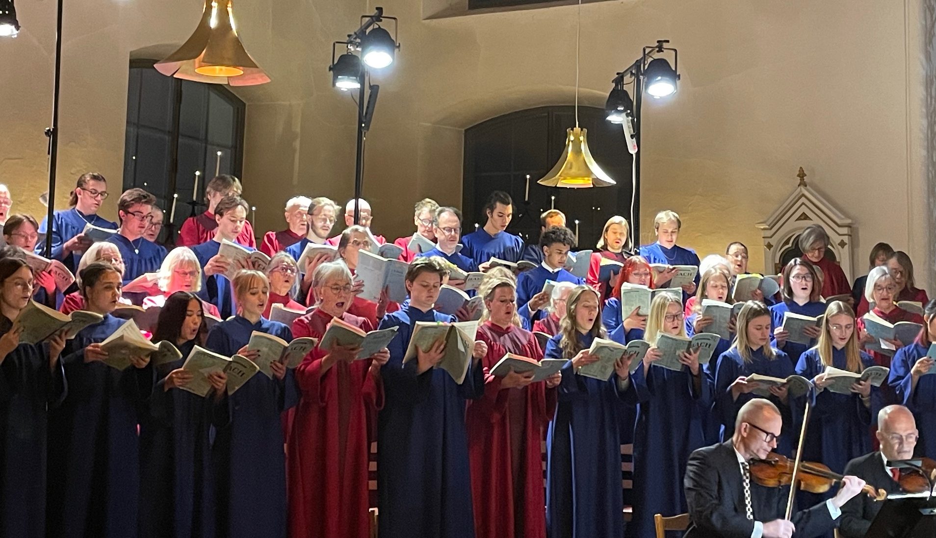 J.S. Bach Juloratorium framförs i Brunskogs kyrka. Foto: David Fryxelius.