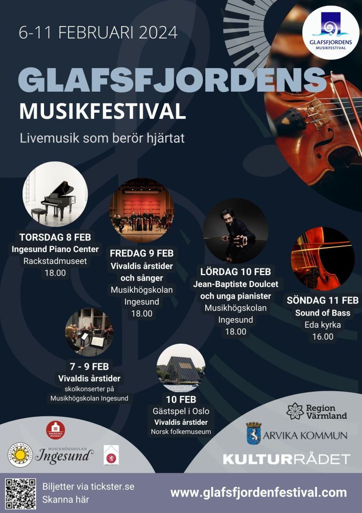 Affisch: Glafsfjordens musikfestival 2024.
