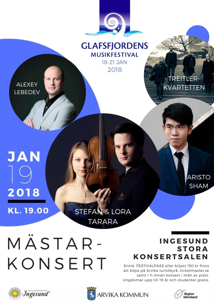 Affisch: Glafsfjordens Musikfestival 2018.