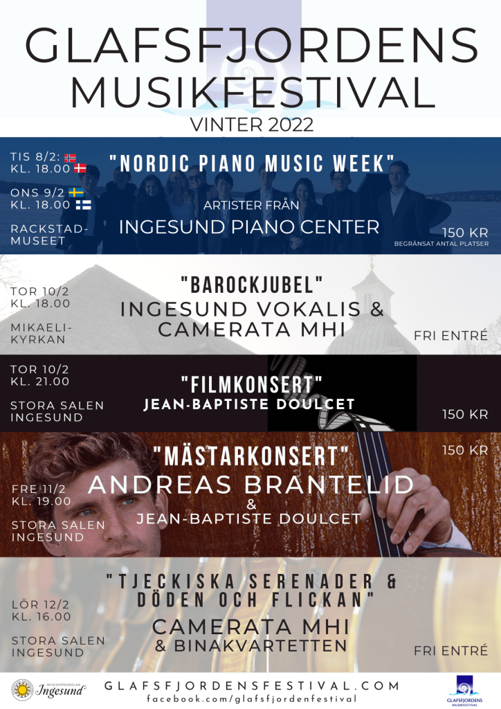 Affisch: Glafsfjordens Musikfestival 2022.