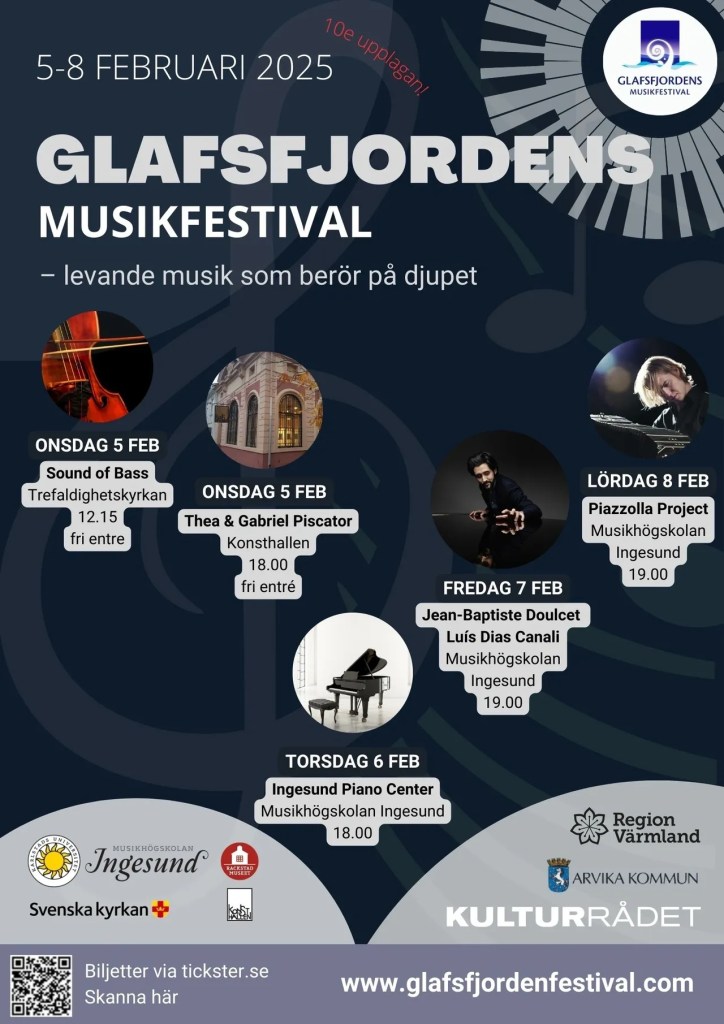 Affisch: Glafsfjordens Musikfestival 2025.