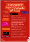 Affisch: Internationella kvinnodagen 2025 på Ritz.