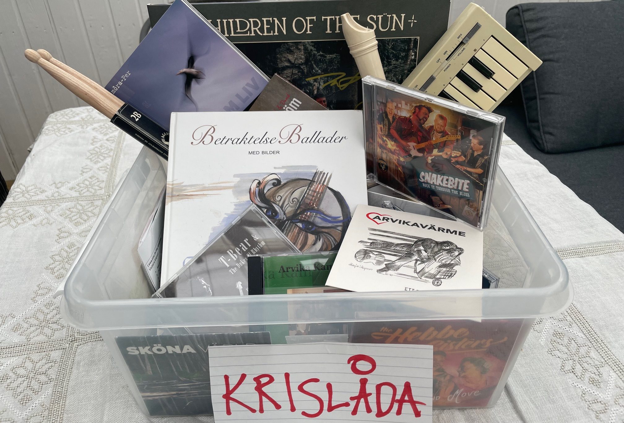 Krislåda - music edition. Foto: David Fryxelius.