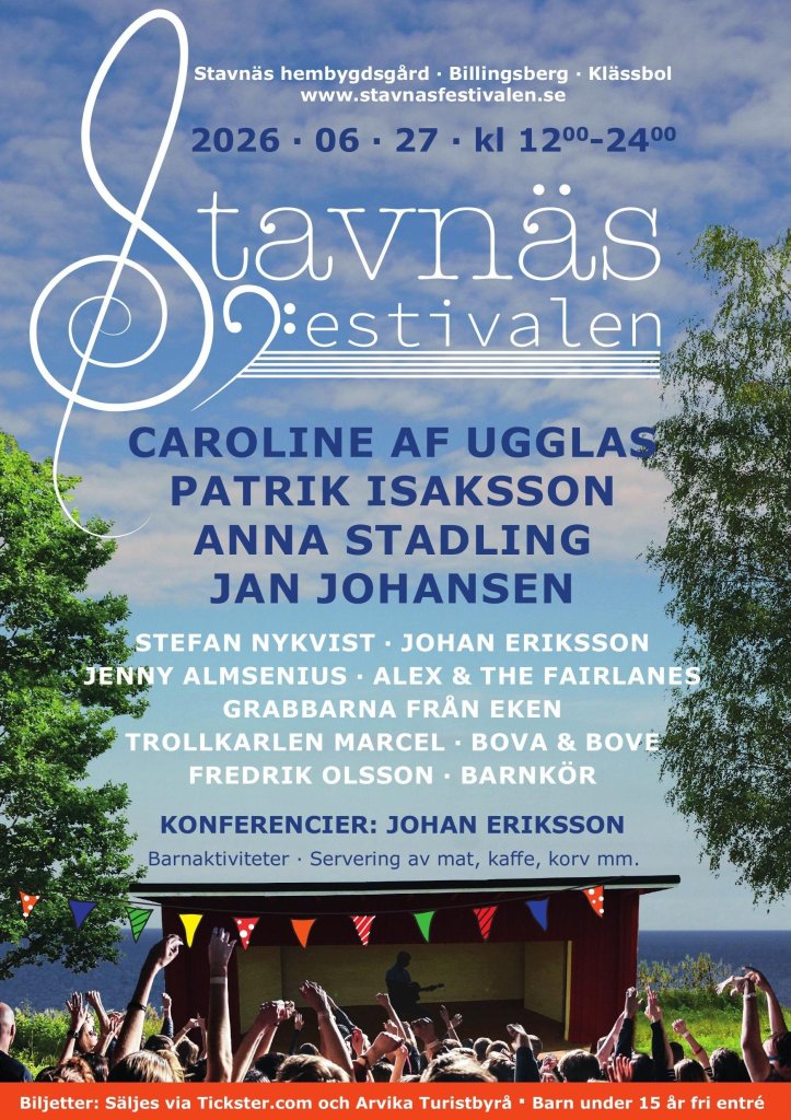 Affisch: Stavnäsfestivalen 2026.